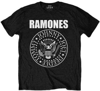 Ramones Tričko Hey Ho (Front & Back) Unisex Black 2XL