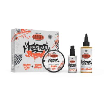 Marmara Barber Tobacco & Vanilla olej na fúzy 50 ml + šampón na fúzy 100 ml + vosk na fúzy 50 ml darčeková sada