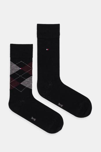 Ponožky Tommy Hilfiger 2-pak tmavomodrá farba, 100001495