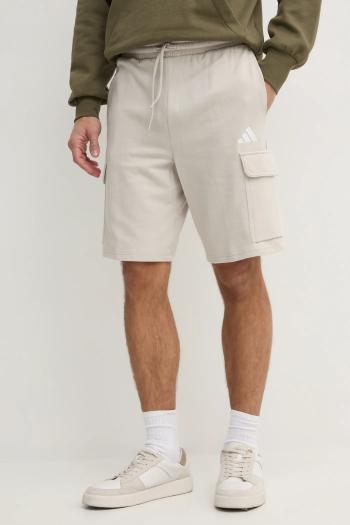 Šortky adidas Feelcozy pánske, béžová farba, IN6084