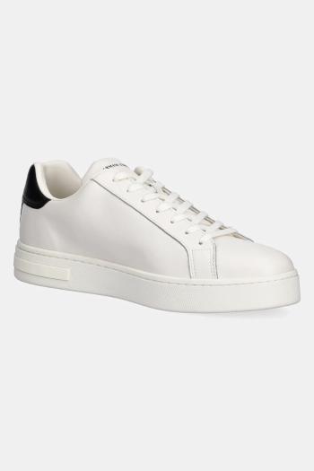 Kožené tenisky Armani Exchange biela farba, XM000141 AF11912 M0017