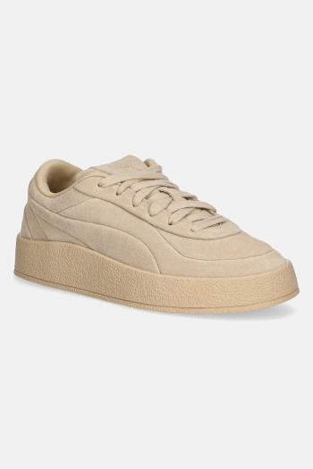 Semišové tenisky Puma CA Luxe Elevated dámske, béžová farba, 401356