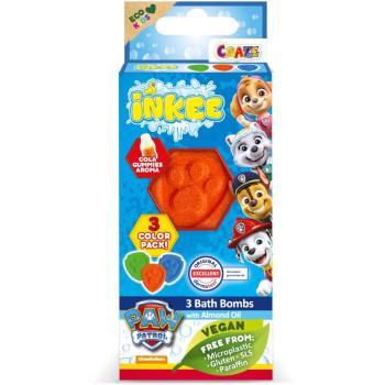 Craze INKEE Paw Patrol bomba do kúpeľa pre deti 3x15 g
