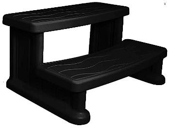 HANSCRAFT Schodíky k vírivke SPA SIDE STEP Black (čierne)