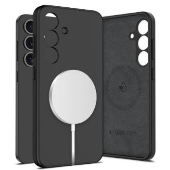 Tech-Protect Liquid Silicone MagSafe kryt na Samsung Galaxy S25, čierny