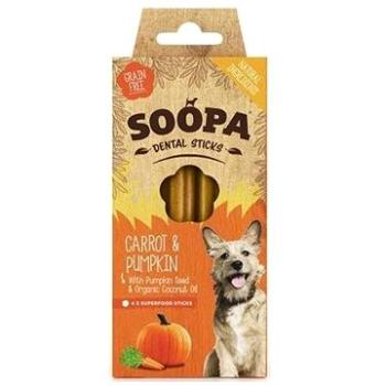 Soopa Dentálne tyčinky s mrkvou a tekvicou 100 g (5060289920036)