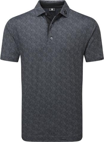 Footjoy Speckle Print Pique Mens Black/Flint L Polo košeľa