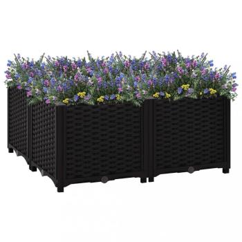 Vyvýšený záhon 80x80x38 cm PP Dekorhome