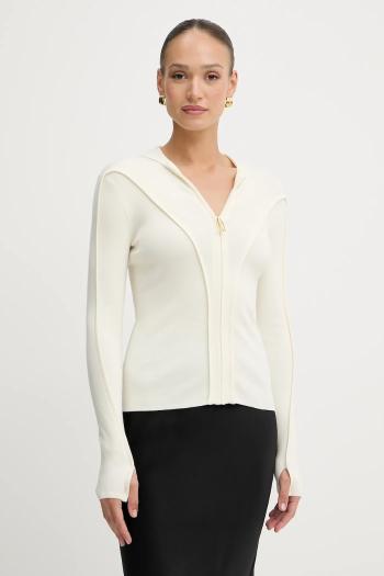 Vlnený kardigán Victoria Beckham béžová farba, ľahký, 1325KTP006406A