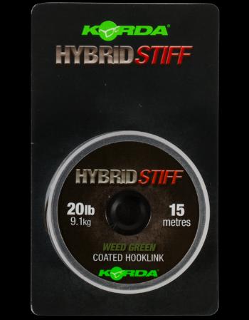 Korda náväzcová šnúra hybrid stiff 20 lb 15 m - gravel brown