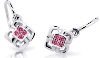 Cutie Jewellery Detské náušnice z bieleho zlata C2240-10-X-2 fuchsiová