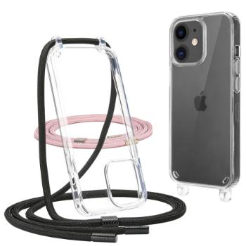 Tech-Protect FlexAir Chain kryt na iPhone 11, čierny/ružový