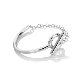 Hot Diamonds Elegantný strieborný náramok s diamantom Linked DC221