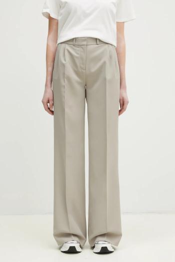 Nohavice Coperni Wide Leg Tailored dámske, béžová farba, široké, vysoký pás, COPP90F3004