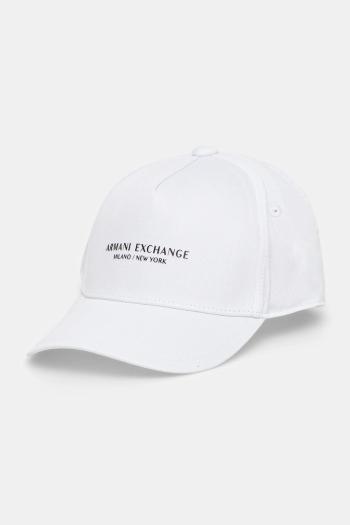 Bavlnená šiltovka Armani Exchange biela farba, XM001694 AF15502