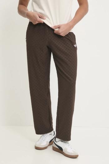 Tepláky adidas Originals Q12 MONOGRAM TR hnedá farba, jednofarebné, JP4428