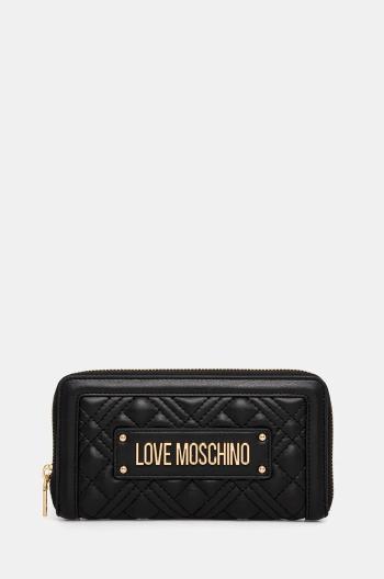 Peňaženka Love Moschino dámska, čierna farba, JC5600PP0L