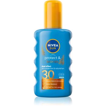 Nivea Sun Protect & Bronze intenzívny sprej na opaľovanie SPF 30 200 ml