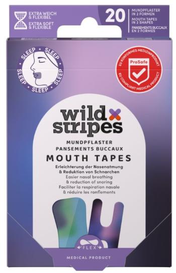 Wild Stripes Náplasti na ústa na podporu nosného dýchania počas noci Sunset (Mouth Patches) 20 ks