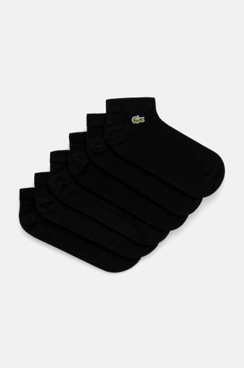 Ponožky Lacoste 3-pak čierna farba, RA2917