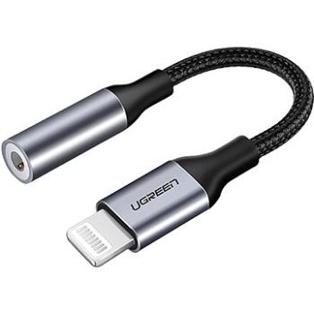 UGREEN Lightning M/F Round Cable Aluminum Shell with Braided 10 cm Black (30756)