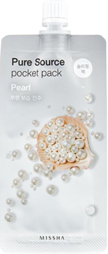 Missha Rozjasňujúca pleťová maska Pearl Pure Source (Pocket Pack) 10 ml