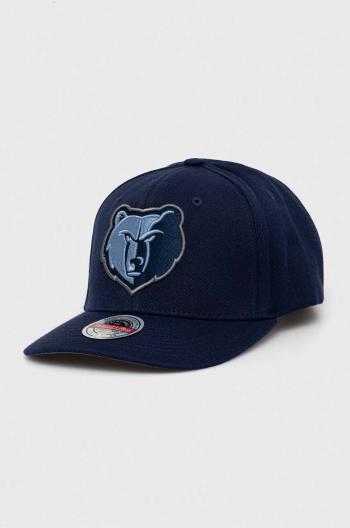 Šiltovka s prímesou vlny Mitchell&Ness Memphis Grizzlies tmavomodrá farba, s nášivkou