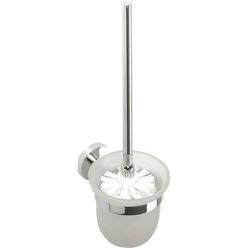 SAPHO X-ROUND WC štetka nástenná, miska mliečne sklo, chróm (XR303)