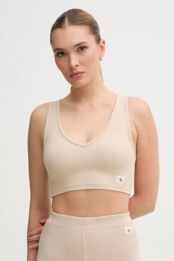 Top Calvin Klein Jeans béžová farba, J20J225246