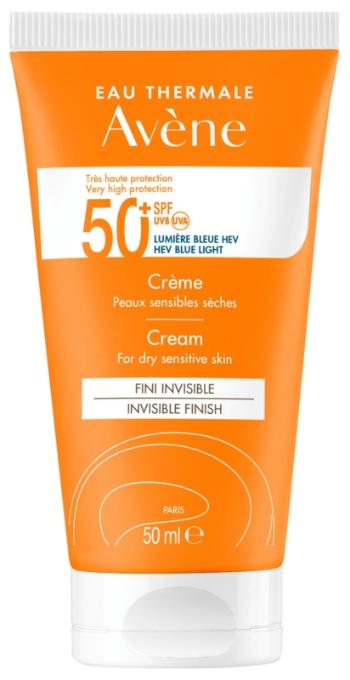 Avène Ochranný pleťový krém pre suchú a citlivú pleť SPF 50+ (Very High Protection Cream) 50 ml