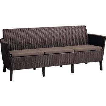KETER lavica SALEMO 3 SEATERS SOFA hnedá (244095)