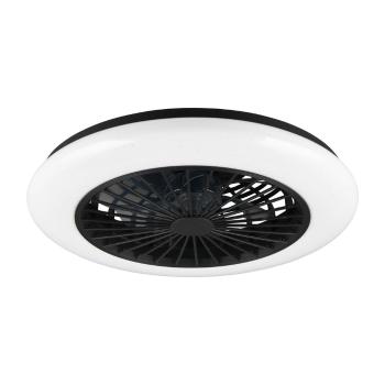 Matt fekete LED mennyezeti lámpa Stralsund – Trio