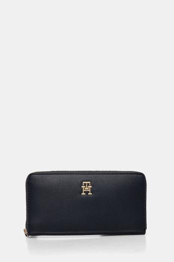 Peňaženka Tommy Hilfiger dámska, tmavomodrá farba, AW0AW17266
