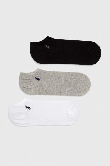 Ponožky Polo Ralph Lauren 3-pak pánske,čierna farba,449655213