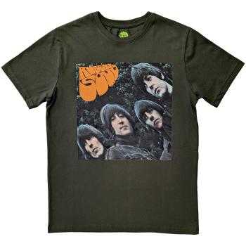 The Beatles tričko Rubber Soul Album Cover Zelená XXL