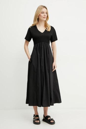 Šaty Weekend Max Mara čierna farba, midi, áčkový strih, 2515621082600