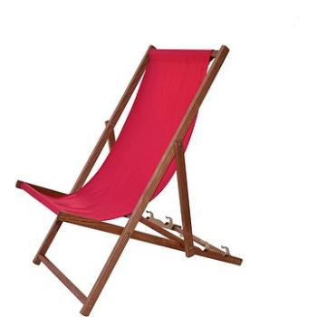 ROJAPLAST Kreslo plážové skladacie BAHAMA, červené (23210/2)