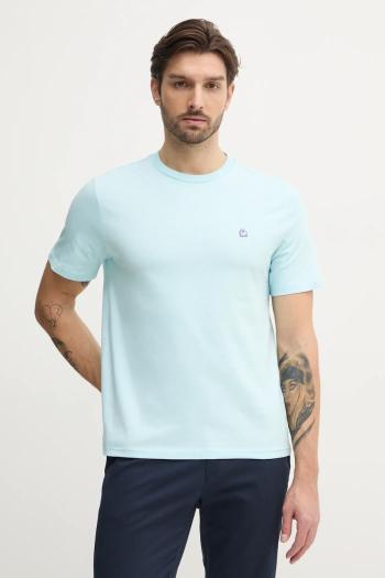Bavlnené tričko United Colors of Benetton pánske, zelená farba, jednofarebné, 3MI5J1AF7