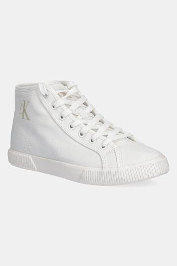 Tenisky Calvin Klein Jeans ESS VULC MID CV MG WN biela farba, YW0YW01761