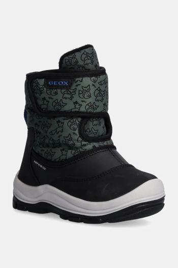 Detské snehule Geox FLANFIL ABX zelená farba, B263VE.0BCMN