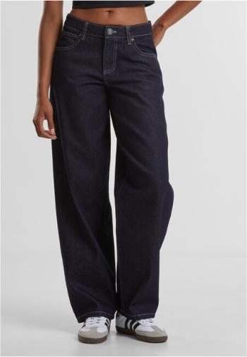 Urban Classics Ladies Mid Waist 90´s Jeans rinse washed - 33