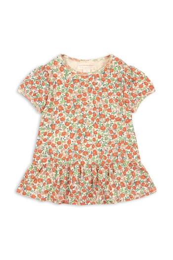 Detská bavlnená blúzka Konges Sløjd CLASSIC TEE GOTS oranžová farba, vzorovaná, KS102548