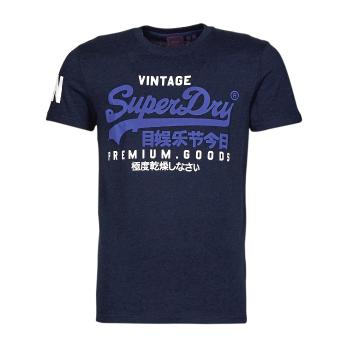 Superdry  VL TEE  Tričká s krátkym rukávom Modrá