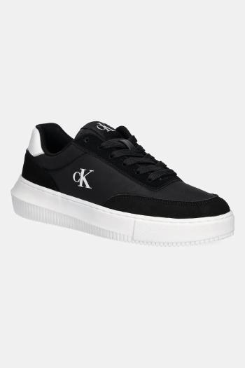 Tenisky Calvin Klein Jeans CHUNKY CUPSOLE LOW MIX IN čierna farba, YW0YW01768