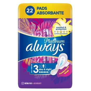 ALWAYS Platinum Day & Night Hygienické vložky s krídelkami 22 ks