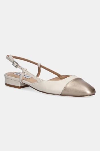 Kožené balerínky Steve Madden Belinda béžová farba, s otvorenou pätou, SM11002823