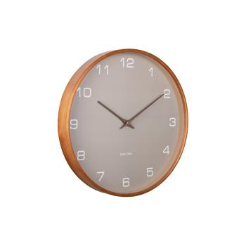 Dizajnové nástenné hodiny Karlsson 5993GY sivé,priemer 40 cm