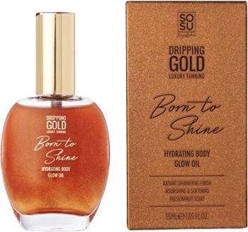 DRIPPING GOLD Born to Shine Hydratačný olej na telo s trblietkami, bronzový 50 ml