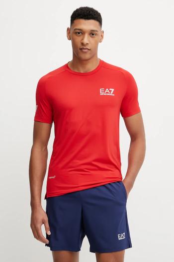 Tričko EA7 Emporio Armani pánsky, čierna farba, jednofarebný