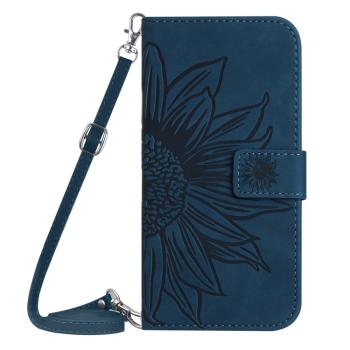 ART SUNFLOWER Peňaženkový obal so šnúrkou pre Xiaomi 15 modrý